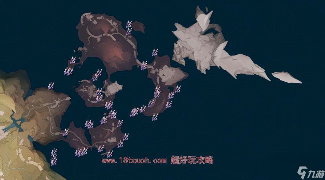 鸣潮手游紫珊瑚采集分布图