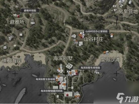 暗区突围山谷物资分布图 暗区突围山谷物资刷新点