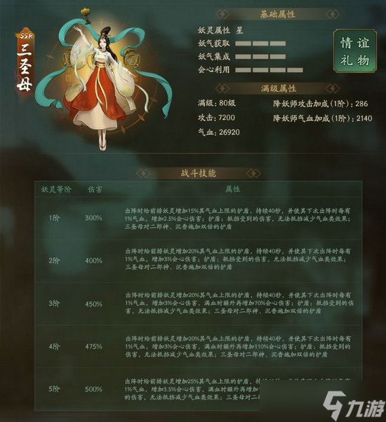 神都夜行录全新SSR妖灵三圣母怎么样 神都夜行录全新SSR妖灵三圣母全解析