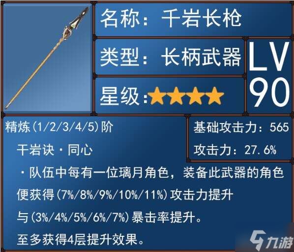 原神5.1胡桃武器对比评测 胡桃武器排行推荐