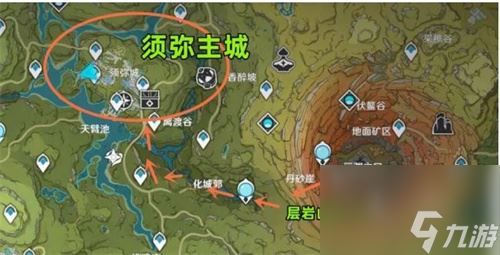 原神须弥城怎么去 须弥城路线图