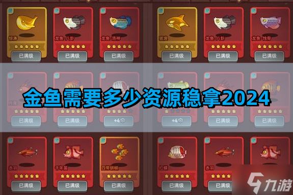 咸鱼之王金鱼需要多少资源稳拿2024-白嫖金鱼最低资源