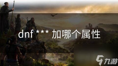 dnf *** 加哪个属性