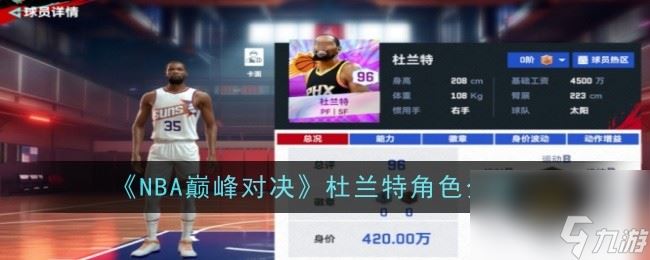 NBA巅峰对决杜兰特角色介绍