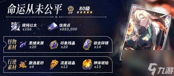 崩坏星穹铁道砂金突破材料需求一览