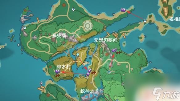 原神紫水晶位置 《原神》紫晶块最佳采集路线