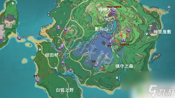 原神紫水晶矿采集路线 《原神》紫晶块采集地图推荐