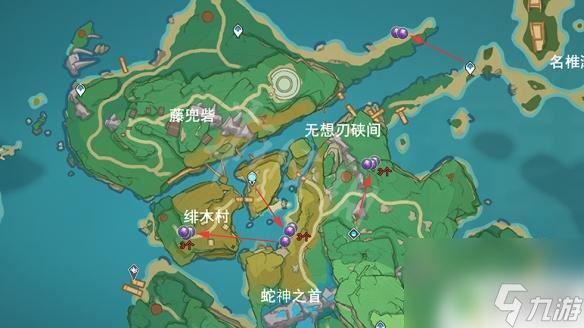 原神紫水晶矿采集路线 《原神》紫晶块采集地图推荐