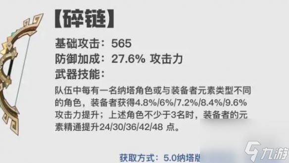 原神5.0纳塔新武器适配角色推荐