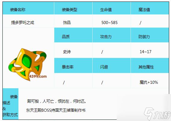 造梦西游3持国天王掉落什么装备 造梦西游3持国天王掉落装备一览