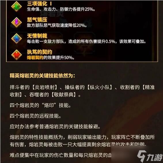 《万龙觉醒》精英熔岩灵打法攻略