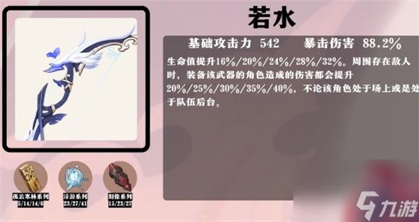 原神林尼用若水怎么样原神林尼与若水相性搭配